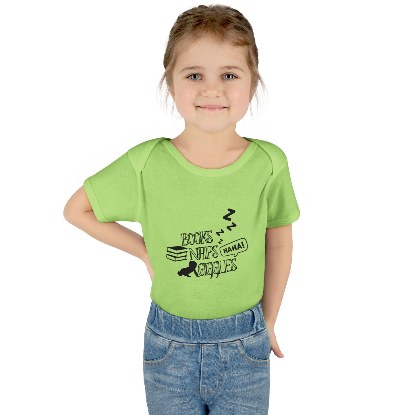 Books, Naps, Giggles Infant Onesie