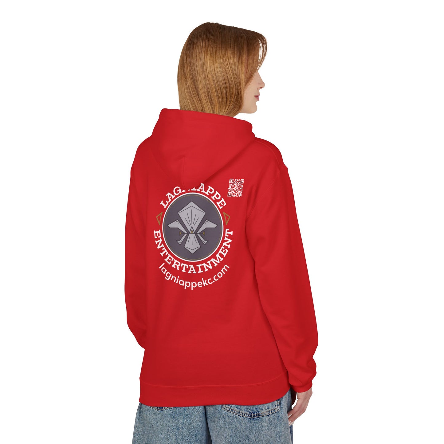 Lagniappe Entertainment Light Color Logo - Unisex Hoodie with Lagniappe Entertainment Design, Casual Streetwear, Gift for Music Lovers, Comfortable Layer, Festival Essential