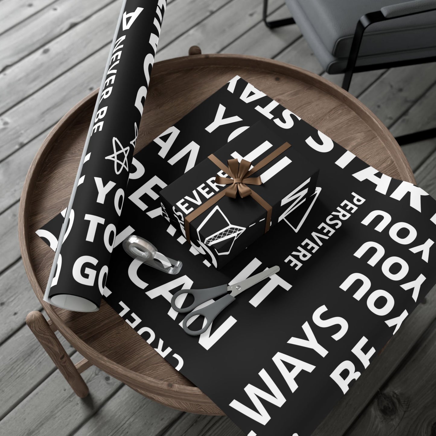 Motivational Gift Wrap Paper