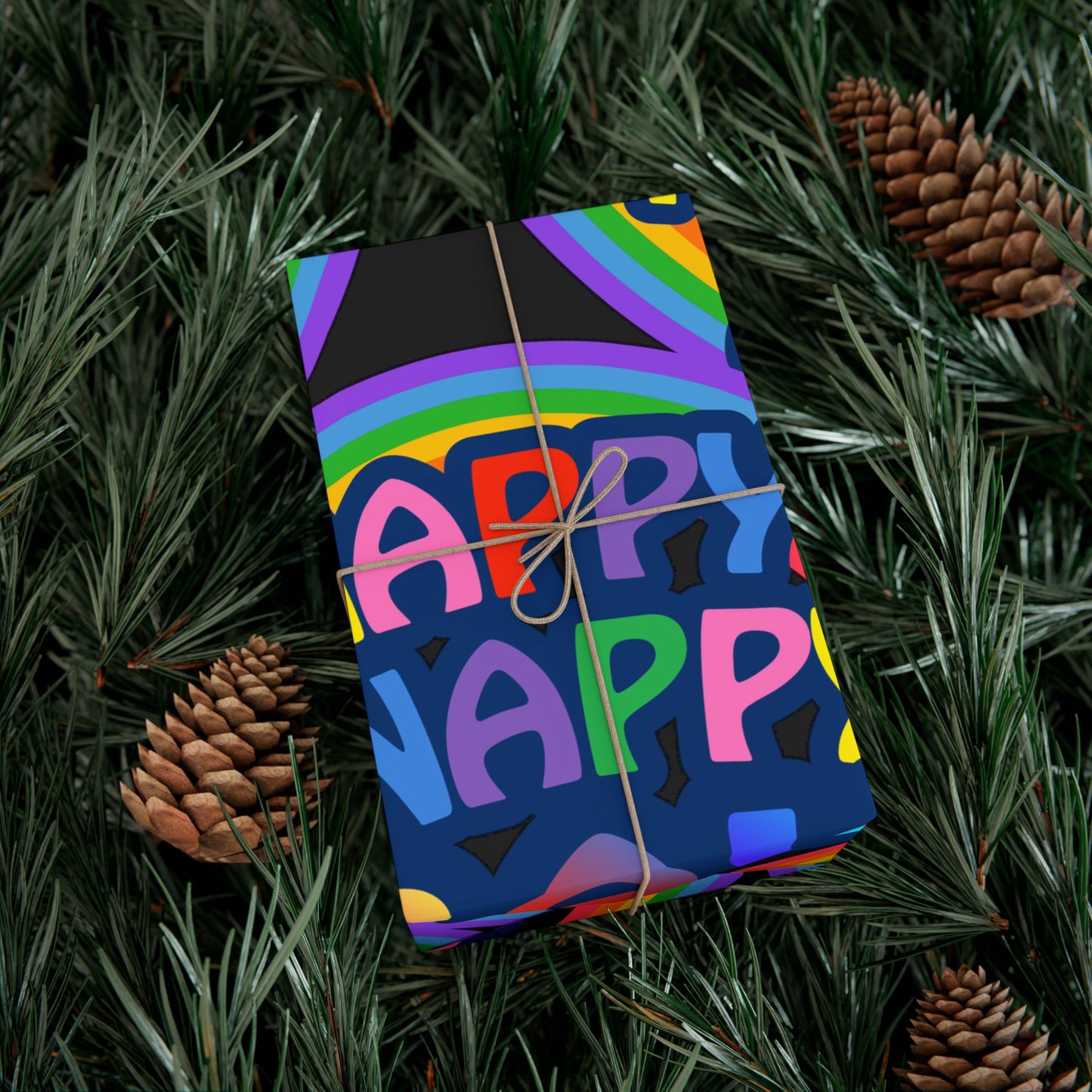 Happy Snappy Gay Rainbow Gift Wrap Paper