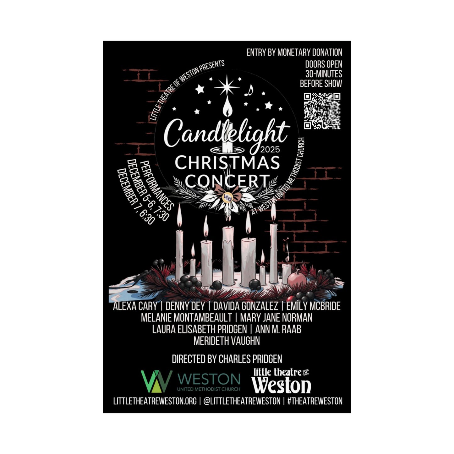 Candlelight Christmas Concert Poster