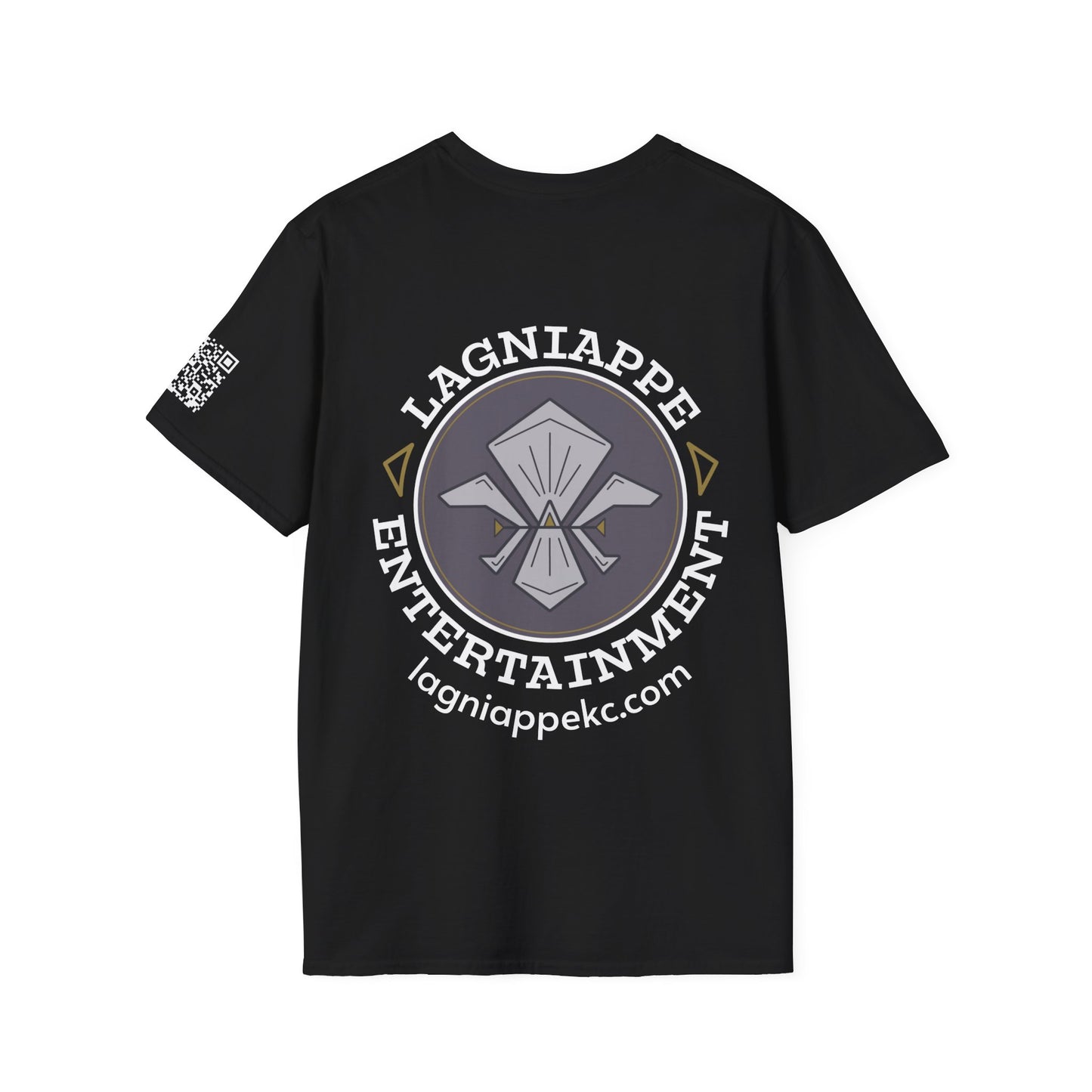 Lagniappe Entertainment Light Color Logo - Unisex Graphic Tee for Music Lovers, Casual Wear, Concerts, Gifts for Him/Her, Everyday T-Shirt