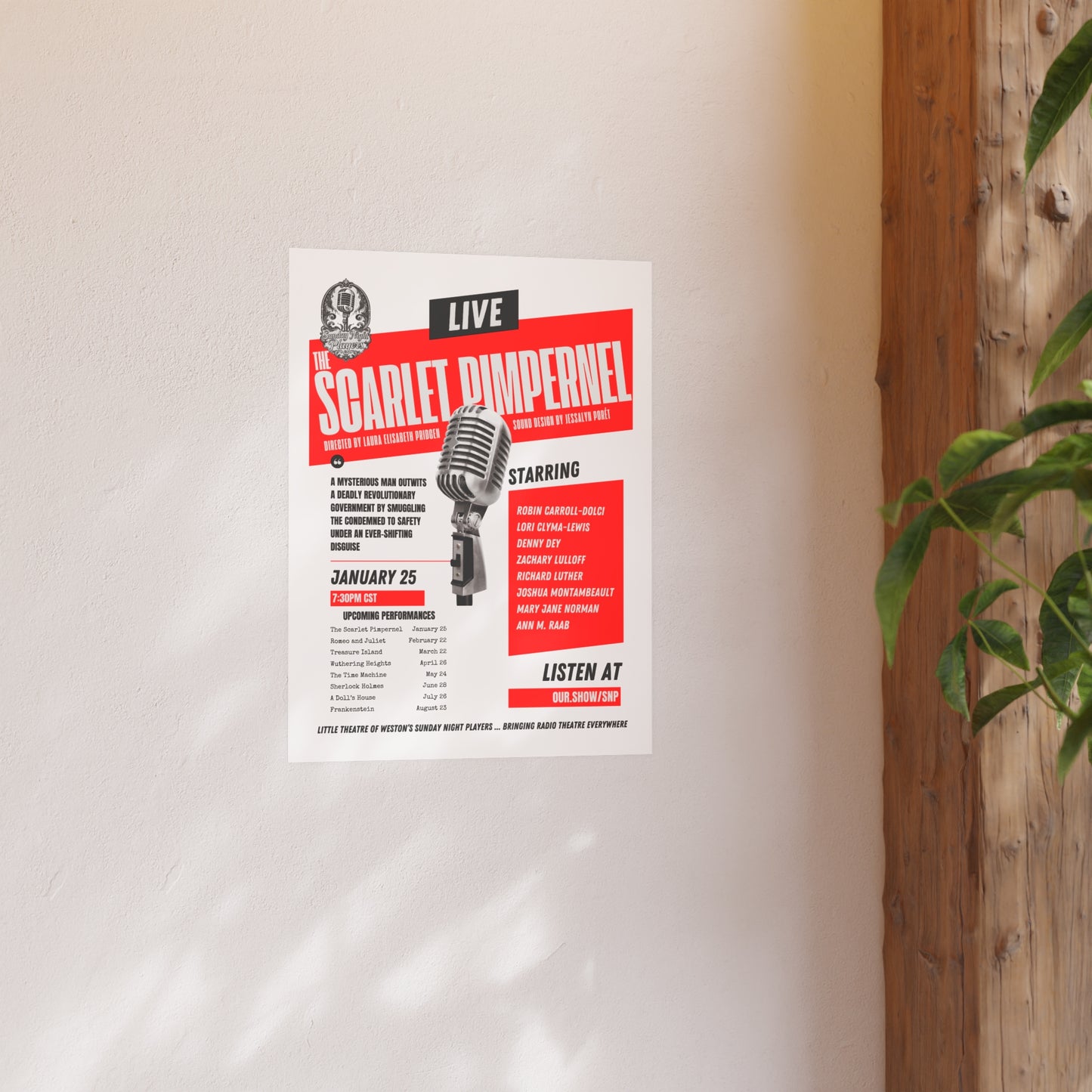 2026 SNP Scarlet Pimpernel Poster