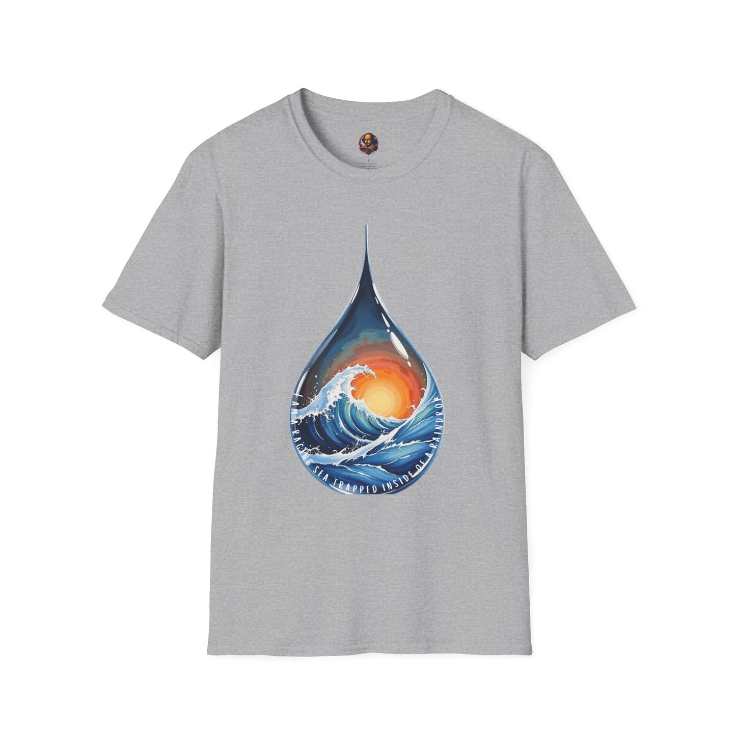 Raging Sea Trapped Inside a Raindrop Unisex Tee