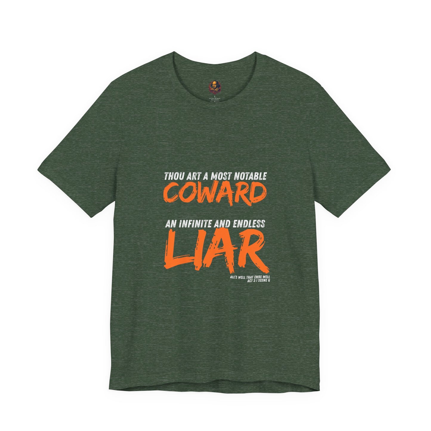 Coward/Liar Shakespeare Unisex Tee