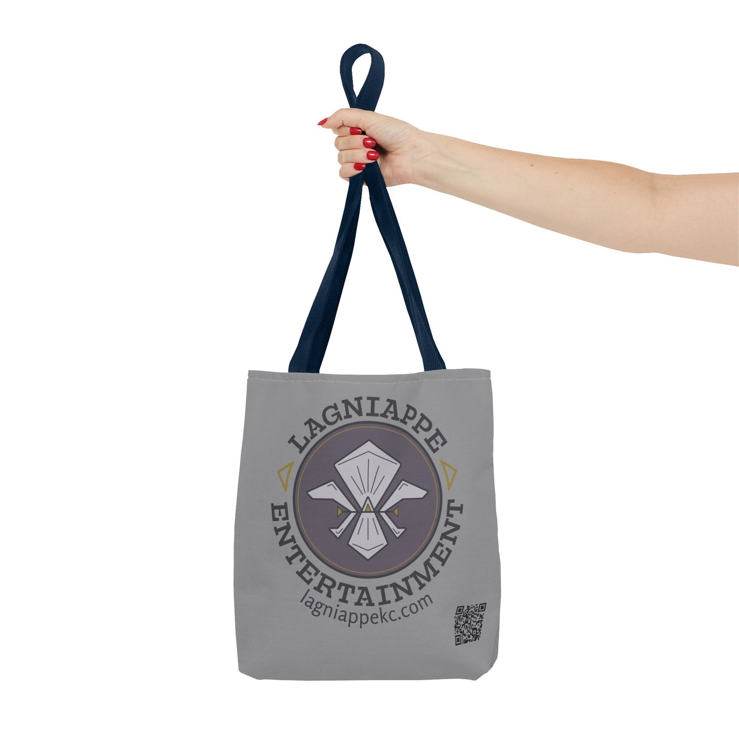Lagniappe Entertainment Dark Color Logo Tote Bag