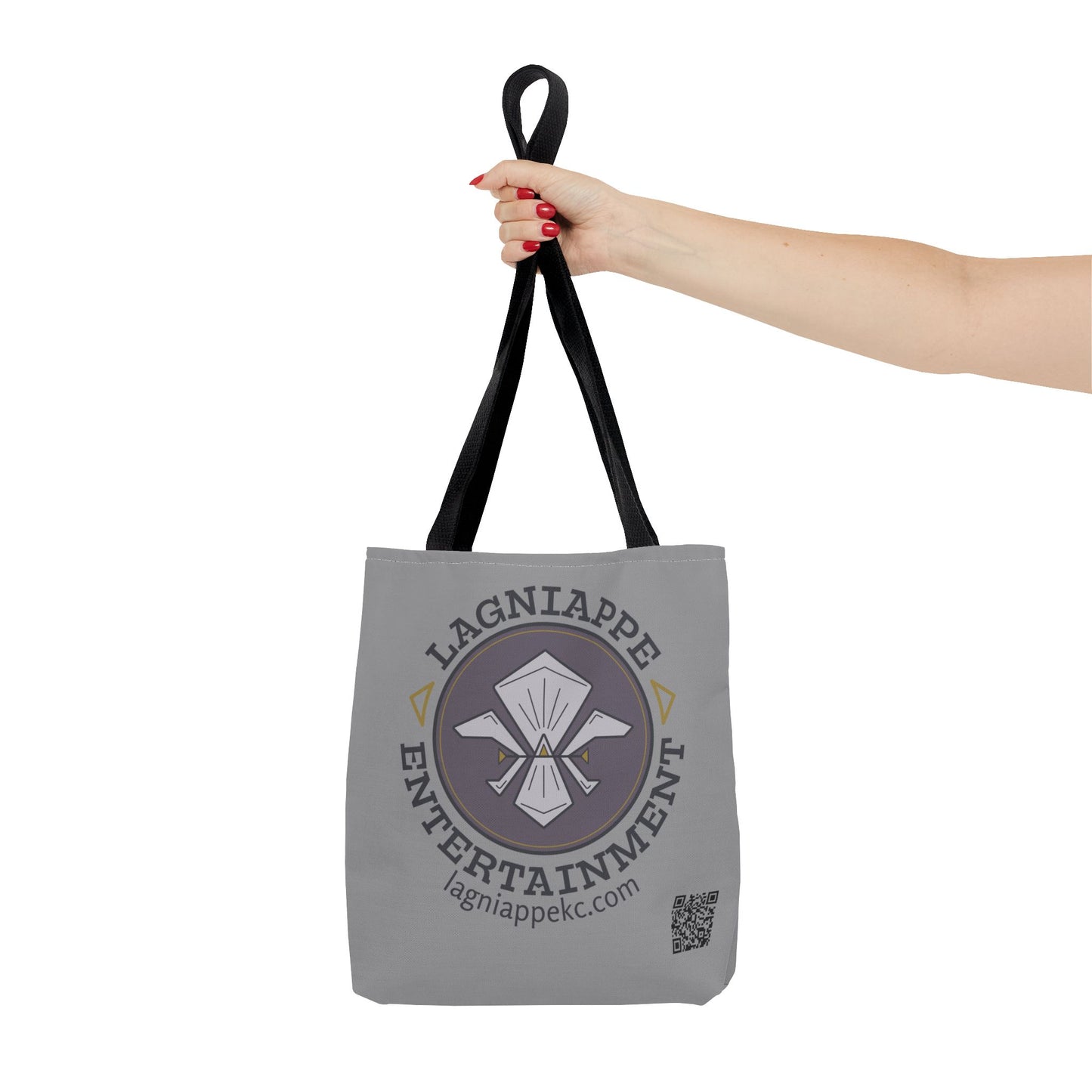 Lagniappe Entertainment Dark Color Logo Tote Bag