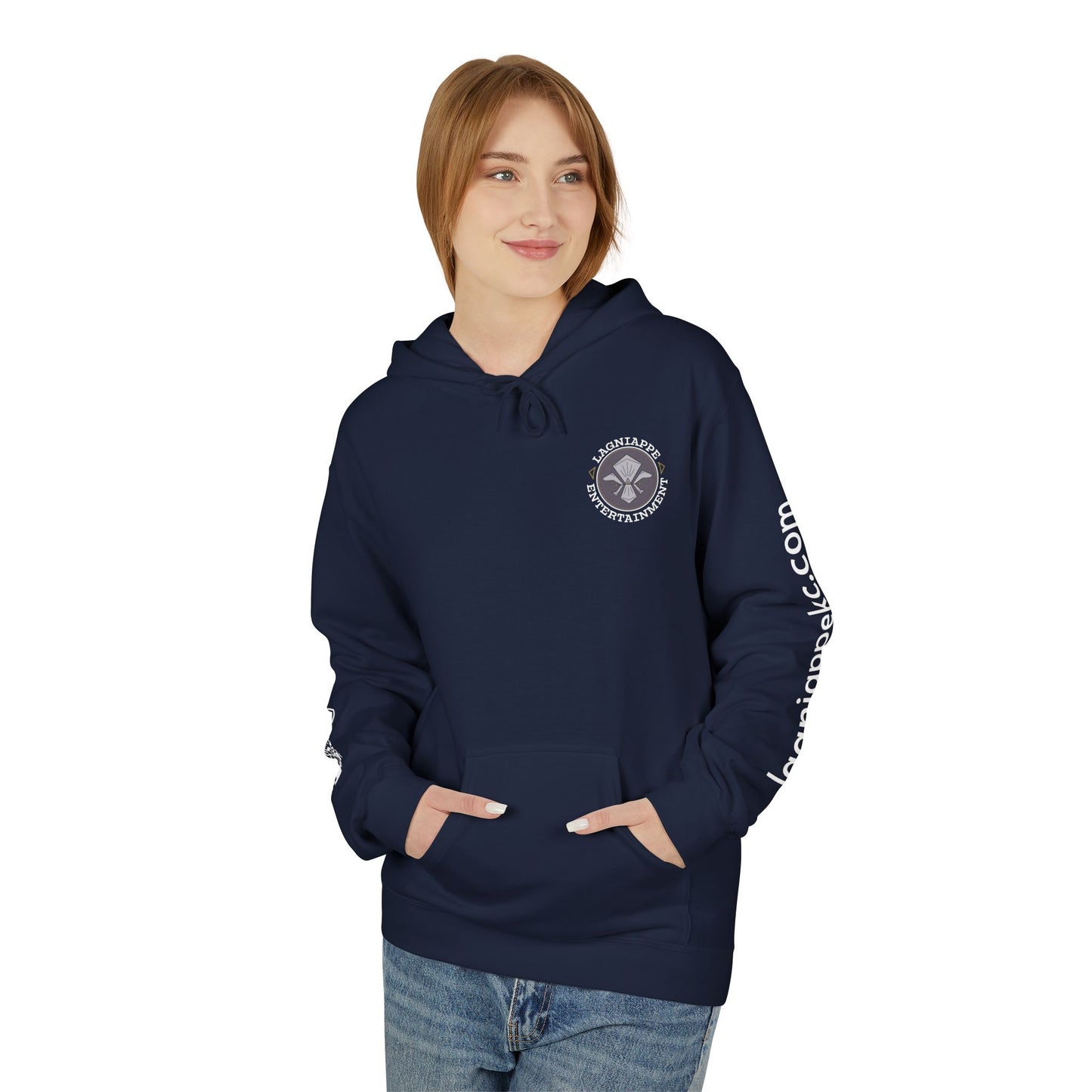 Lagniappe Entertainment Light Color Logo - Unisex Hoodie with Lagniappe Entertainment Design, Casual Streetwear, Gift for Music Lovers, Comfortable Layer, Festival Essential