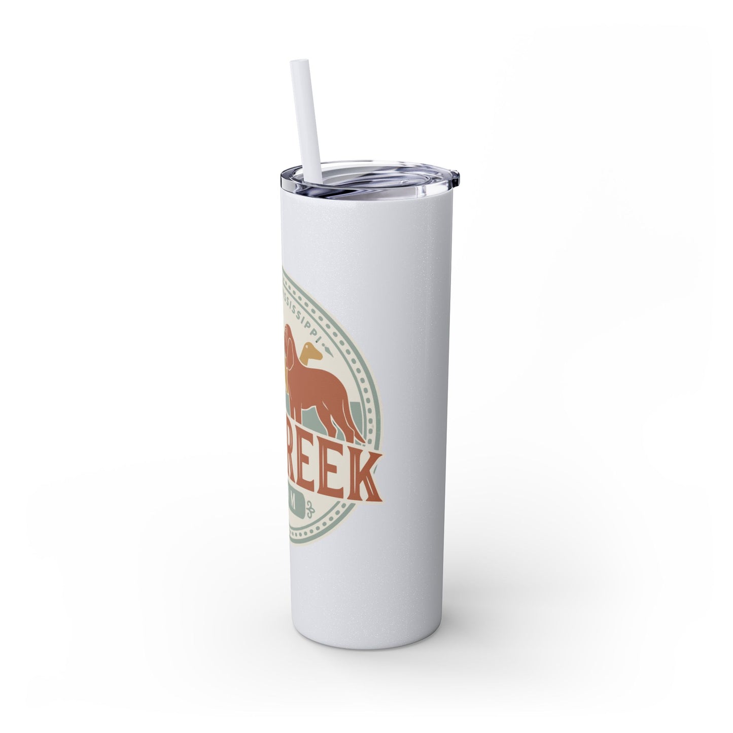 Big Creek Farm Skinny Tumbler with Straw, 20oz