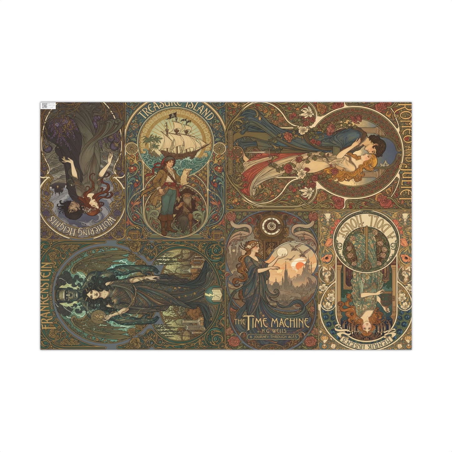 Art Nouveau Classics Gift Wrap Paper