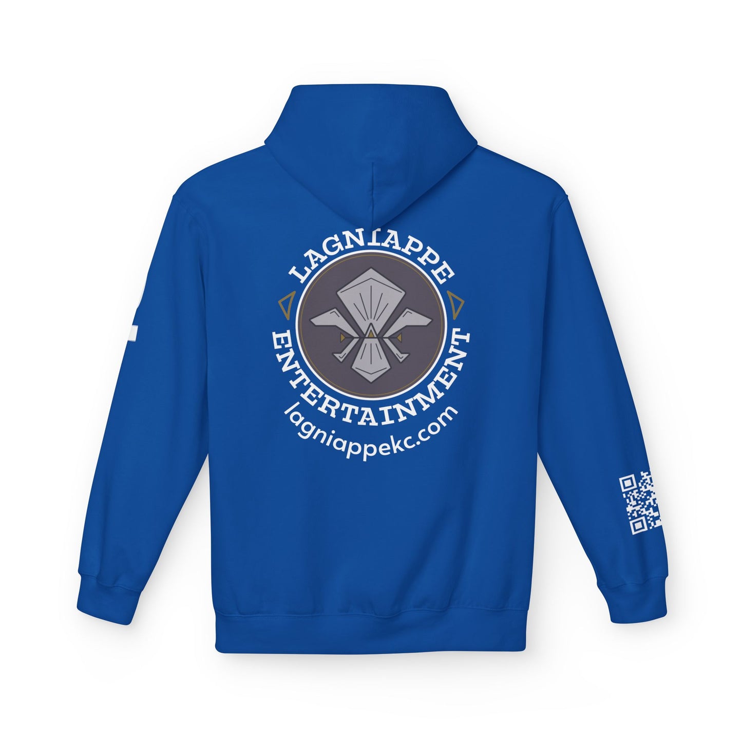 Lagniappe Entertainment Light Color Logo - Unisex Hoodie with Lagniappe Entertainment Design, Casual Streetwear, Gift for Music Lovers, Comfortable Layer, Festival Essential
