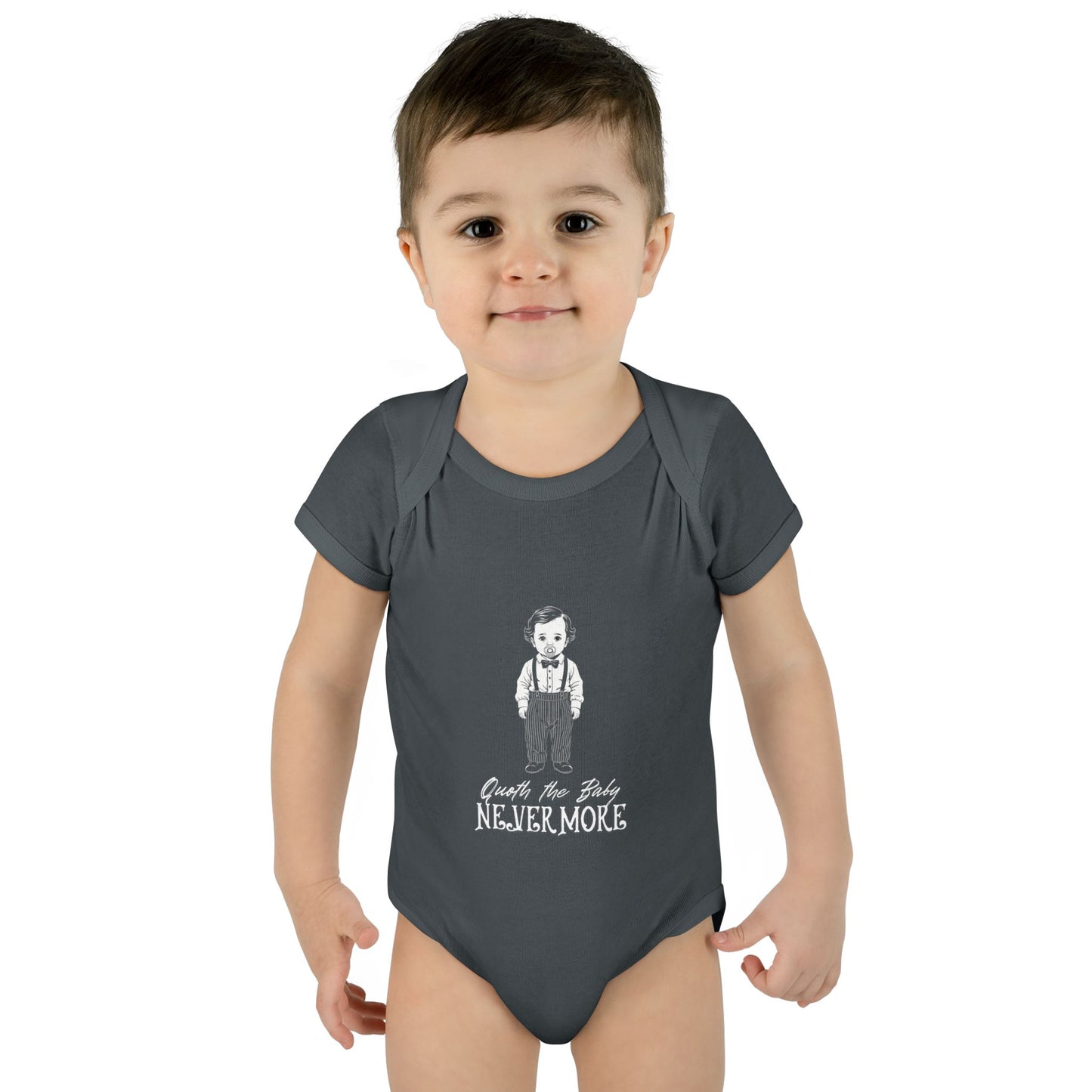 Little Edgar Words Infant Onesie