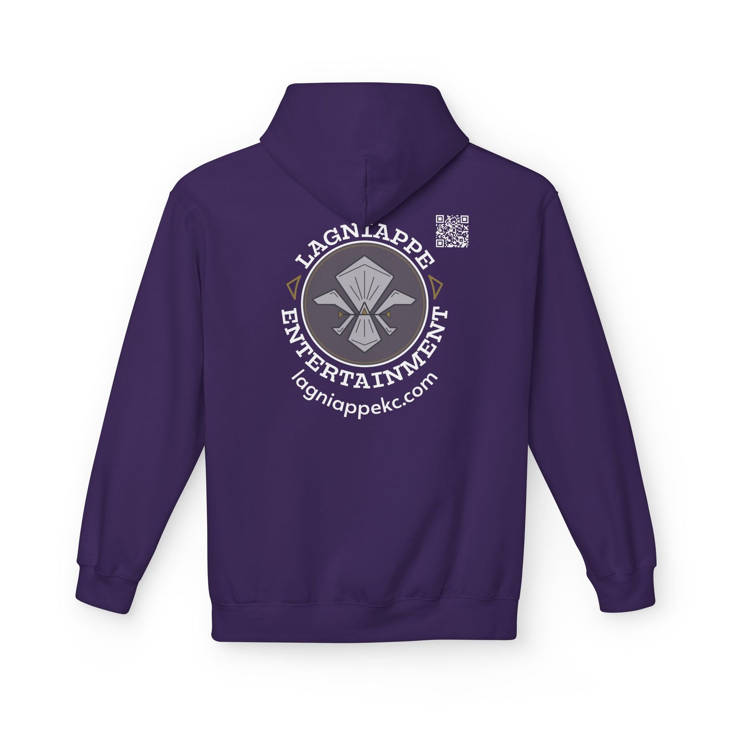 Lagniappe Entertainment Light Color Logo - Unisex Hoodie with Lagniappe Entertainment Design, Casual Streetwear, Gift for Music Lovers, Comfortable Layer, Festival Essential